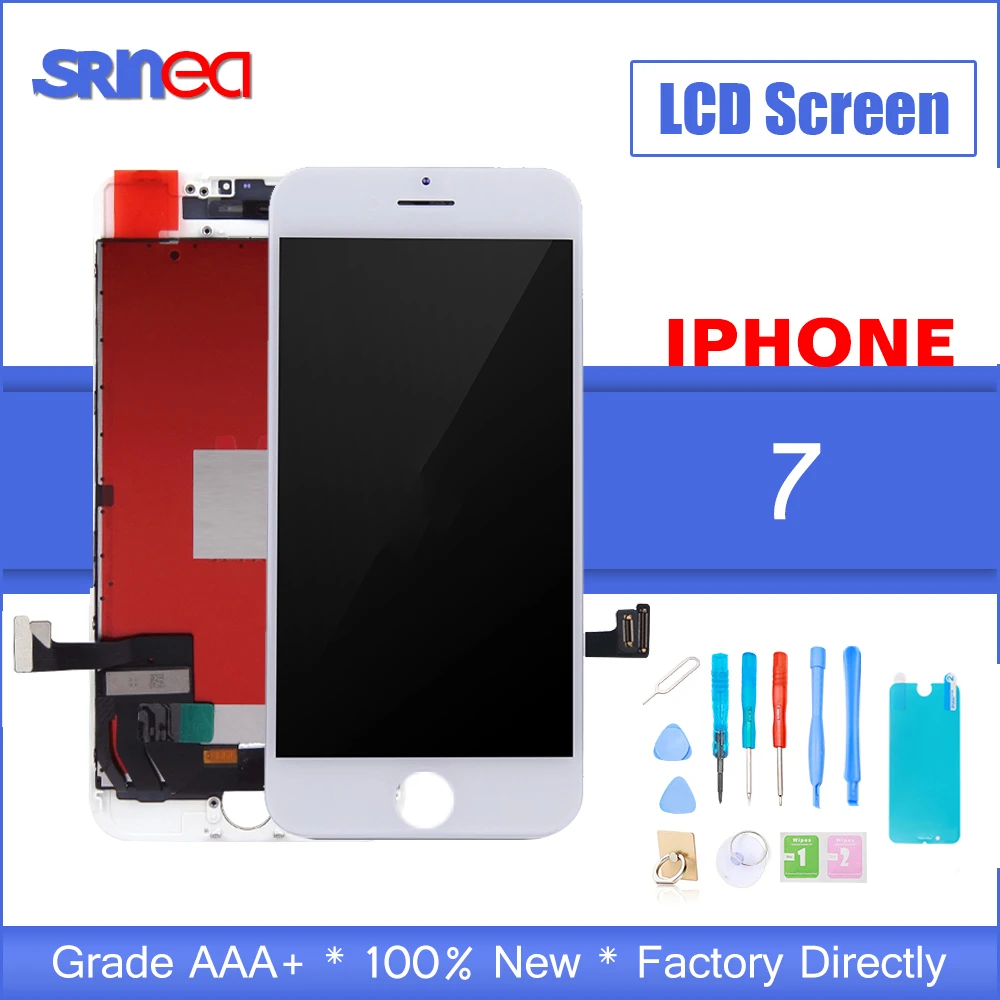Класс AAA ЖК дисплей для iPhone 7 Дисплей сенсорный экран планшета Ассамблеи Apple i