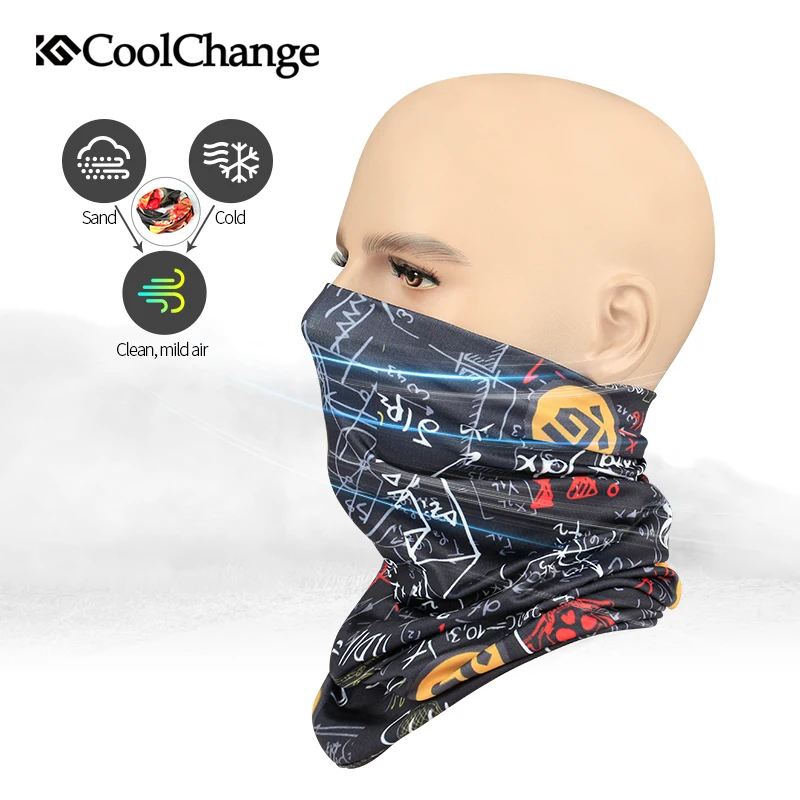 CoolChange велосипедная бандана флисовая термомаска для занятий спортом на открытом