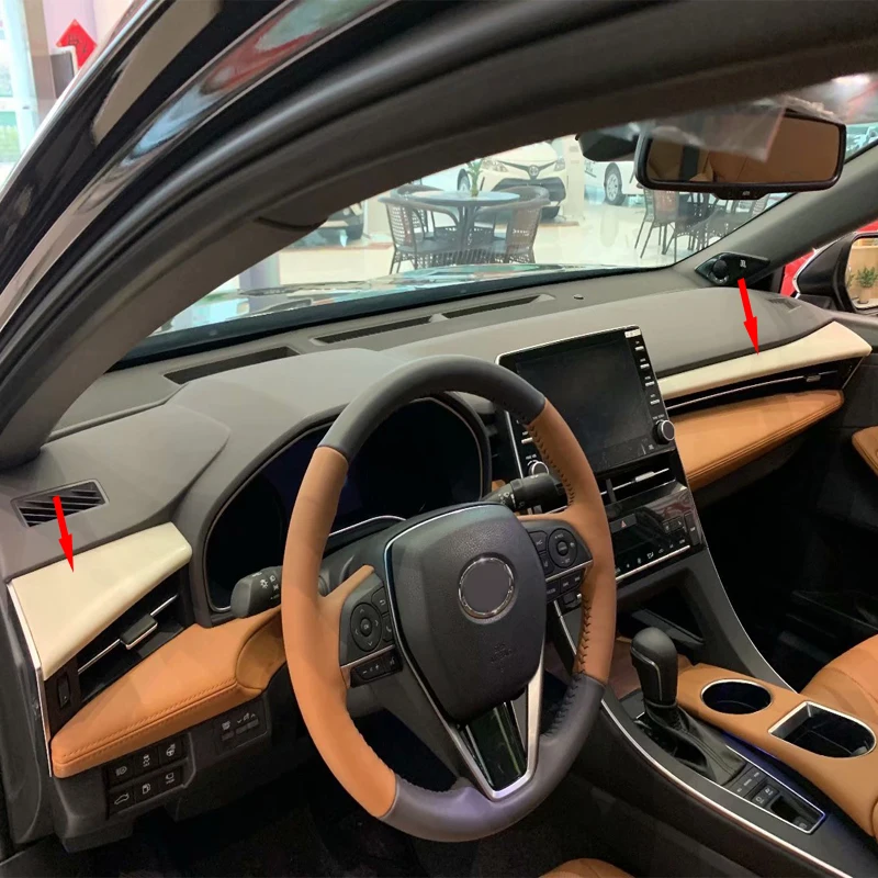 ABS карбоновая рамка управления рельефная Накладка для отделки Toyota Avalon XX50 2019