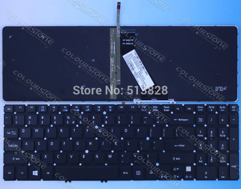 Новая Оригинальная клавиатура для ноутбука с подсветкой ACER V5 571 531 531G 551 551G 571G 571P 531P