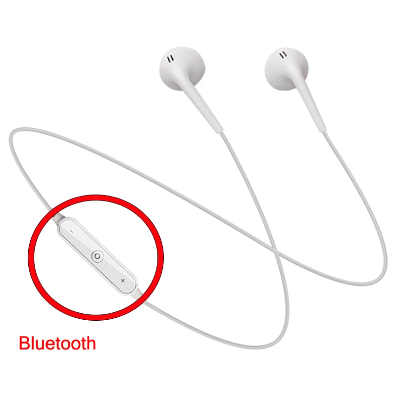 White CBAOOO, беспроводные Bluetooth наушники, стерео бас, Bluetooth наушники, гарнитура с микрофоном, спортивные наушники, наушники для всех телефонов - Цвет: White