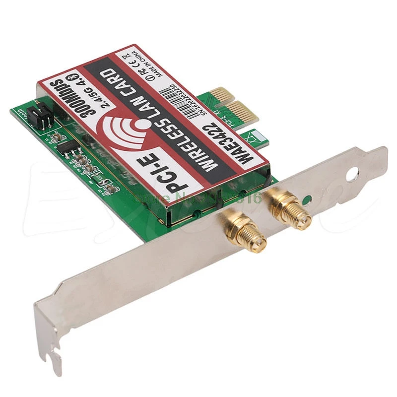 Двухдиапазонный Bluetooth 4,0 PCI-e PCI 300 Мбит/с Express Card беспроводная сеть WiFi адаптер C26