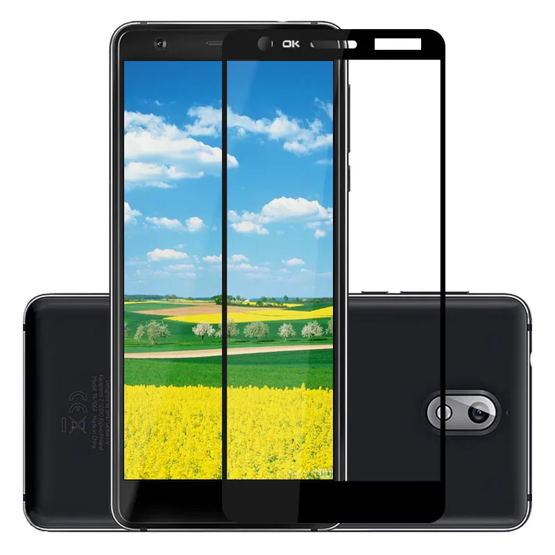 Полное покрытие закаленное стекло для Nokia 3 1 защитный чехол 2018 TA-1063 TA-1057 Передняя