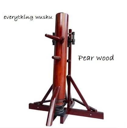 China Oak Живая Весна Wing Chun деревянный манекен Muk Jong в рамке кунг-фу - Цвет: China Oak