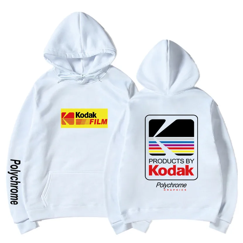 Мужская толстовка в стиле хип хоп Kodak модная брендовая с капюшоном для улицы