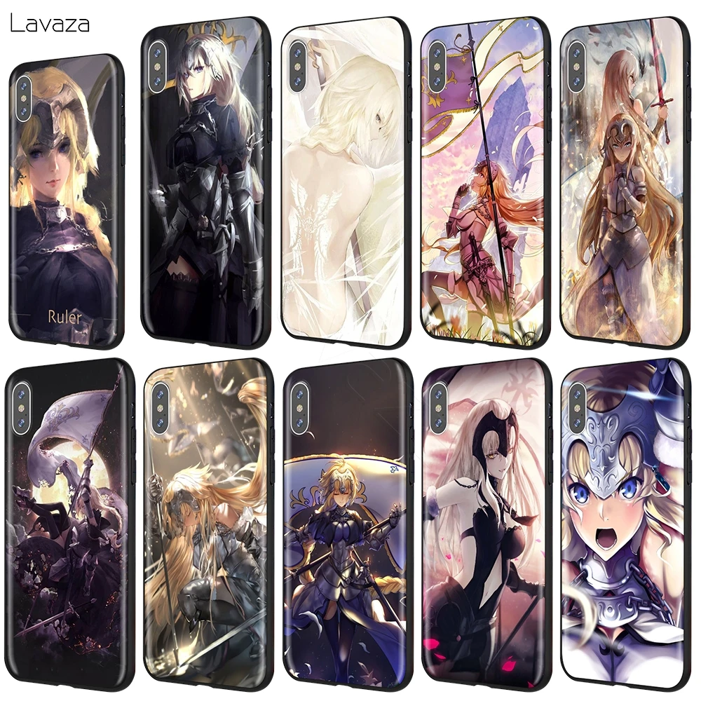 Lavaza Жанна д 'Арк Fate Apocrypha аниме чехол для iPhone 12 11 Pro XS Max XR X 8 7 6 6S Plus 5 5s se | Мобильные