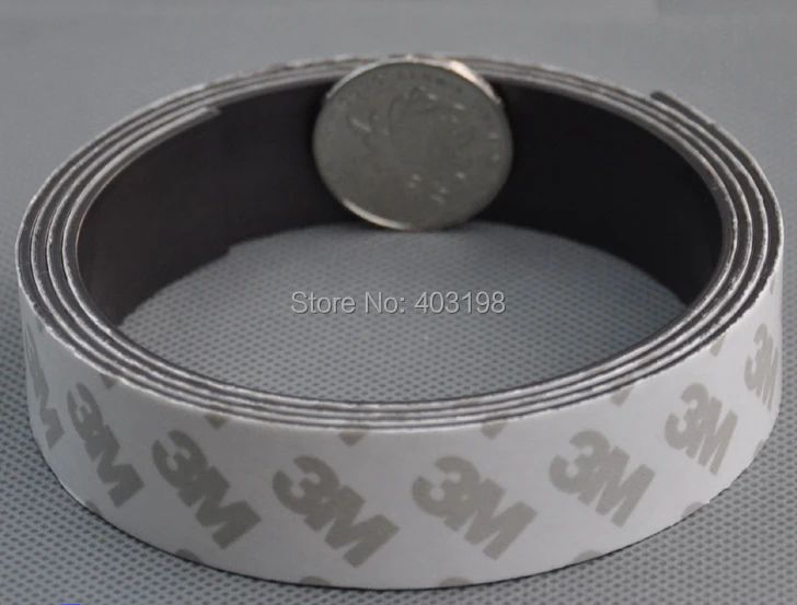 Бесплатная доставка! Самоклеящаяся Гибкая магнитная лента 30 метров 3 м резиновая