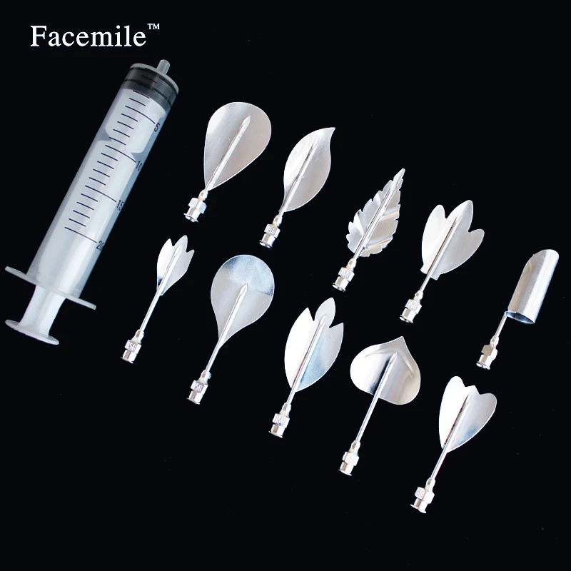 Facemile 3D Желе Цветок искусство инструменты русский тюльпан сопла желатин