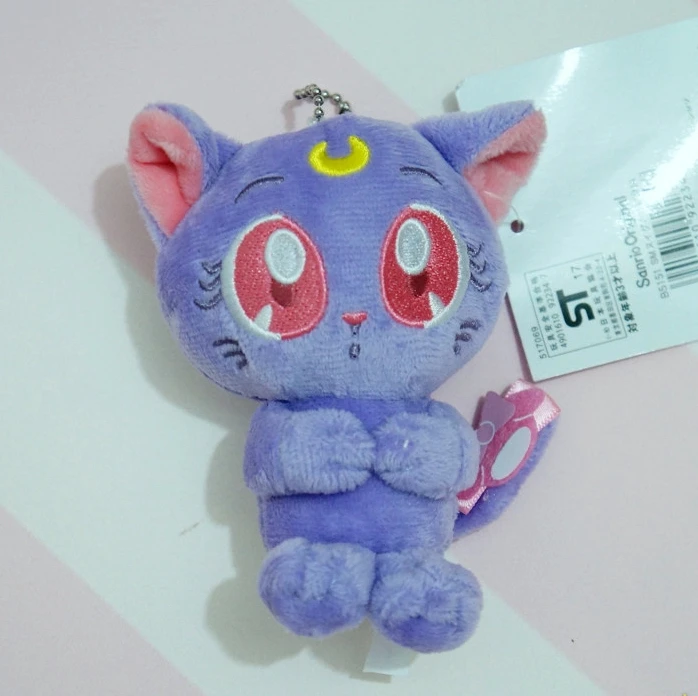 Аниме Сейлор Мун 25 годовщина Luna Cat плюшевая кукла 3 5 &quot мягкие игрушки подвеска