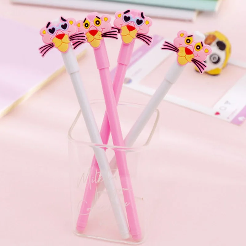 1 шт. Розовая пантера гелевые ручки кавайные канцелярские принадлежности 0 38 мм