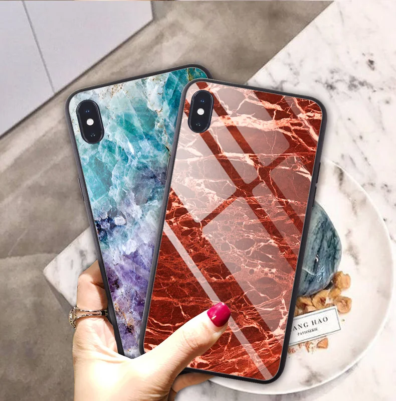 Мраморное стекло чехол для Xiaomi Mi 5 телефона 5S Plus 5X 6X A1 A2 Модный чехол из закаленного стекла задняя крышка чехол s для Xiaomi Mi Note 3
