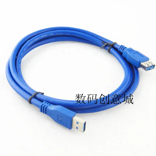 1 м синий USB кабель 3 0 A папа мама удлинитель M/F для ПК ноутбука компьютера Супер