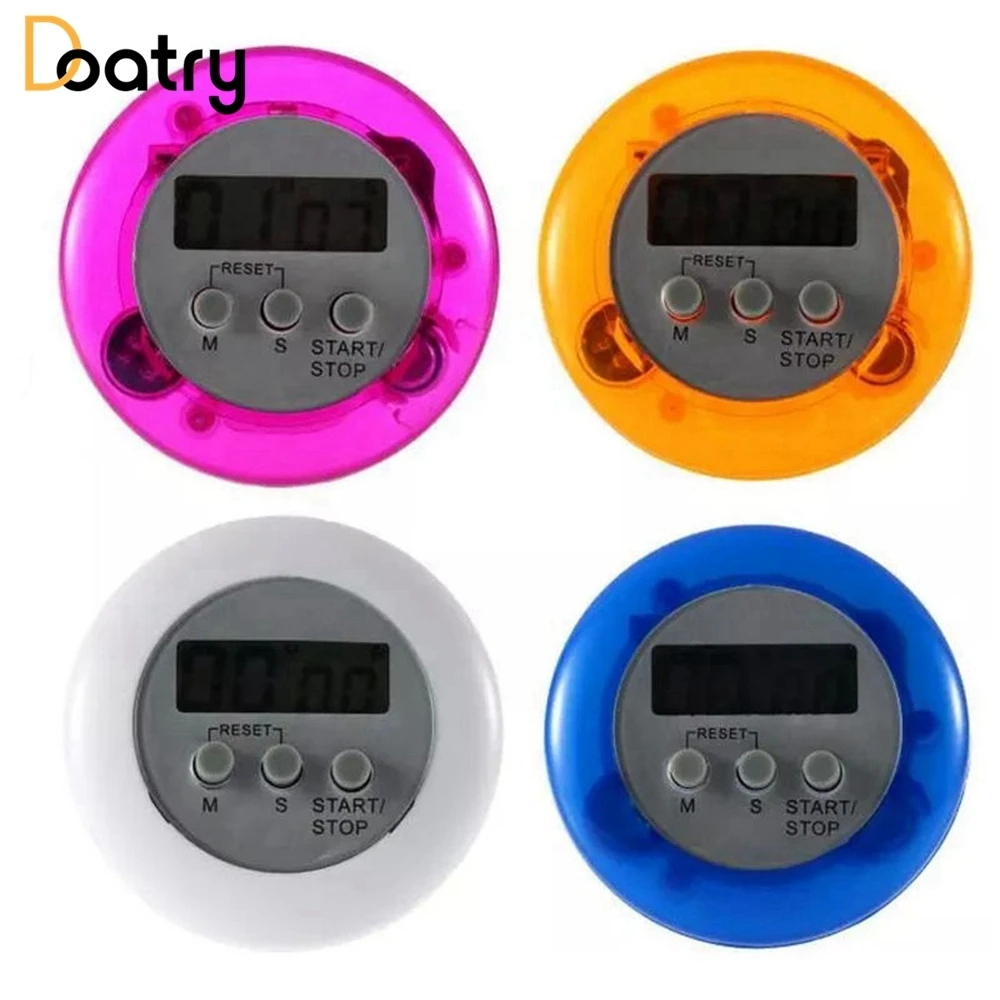Кухонный таймер Doatry с ЖК дисплеем часы отсчетом Громкий будильник магнитный