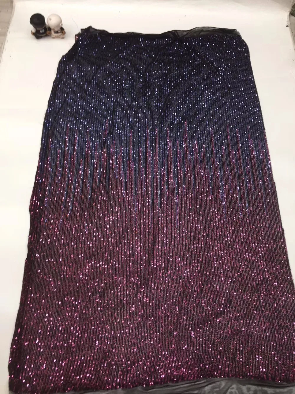 

New high quality, two-tone, tapered, stretch, lace, tulle and comfortable fabric wedding dress for Africa in 2019
