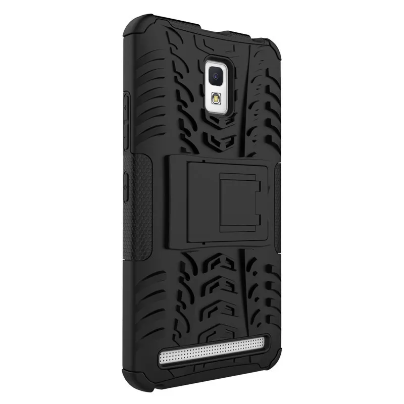1. Двухслойный чехол с подставкой для Lenovo A6600 силиконовый и пластиковый защитный