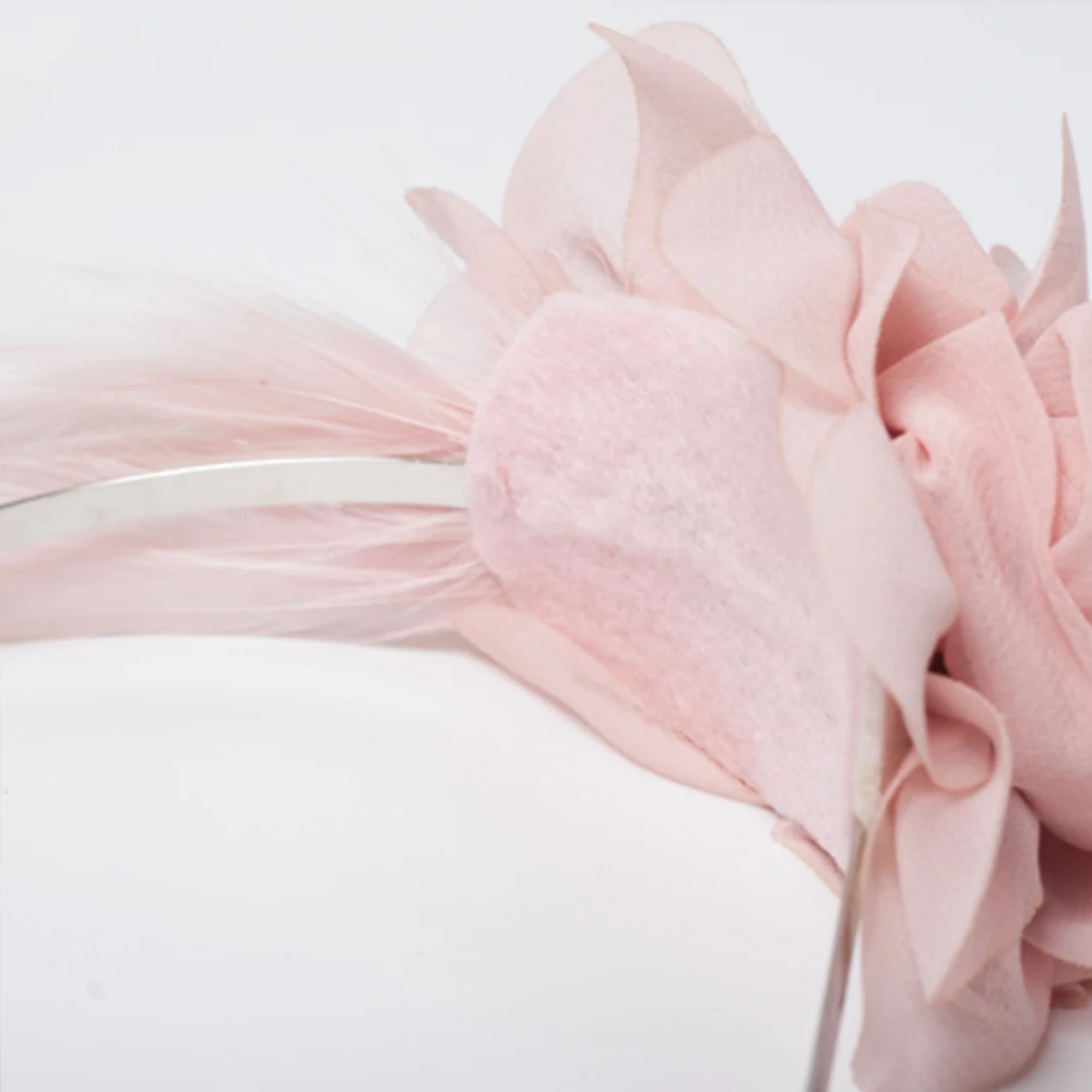 Шляпы Fedoras женские розовые вуалетки элегантная Свадебная шляпка для цветочный