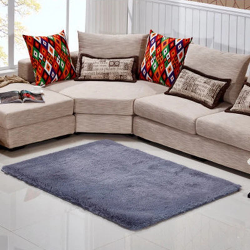 Пушистый Плюшевый коврик противоскользящий ворсистый для гостиной детской