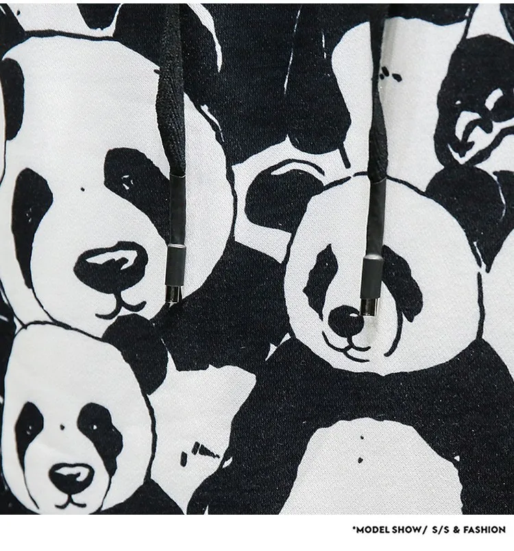 Мужской свитер с принтом панды модель 2019 года Осенний Повседневный пуловер в