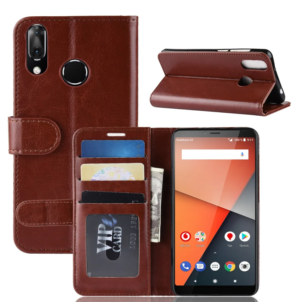 Чехол Кошелек Для Vodafone Smart X9 винтажный флип чехол из искусственной кожи для 2018