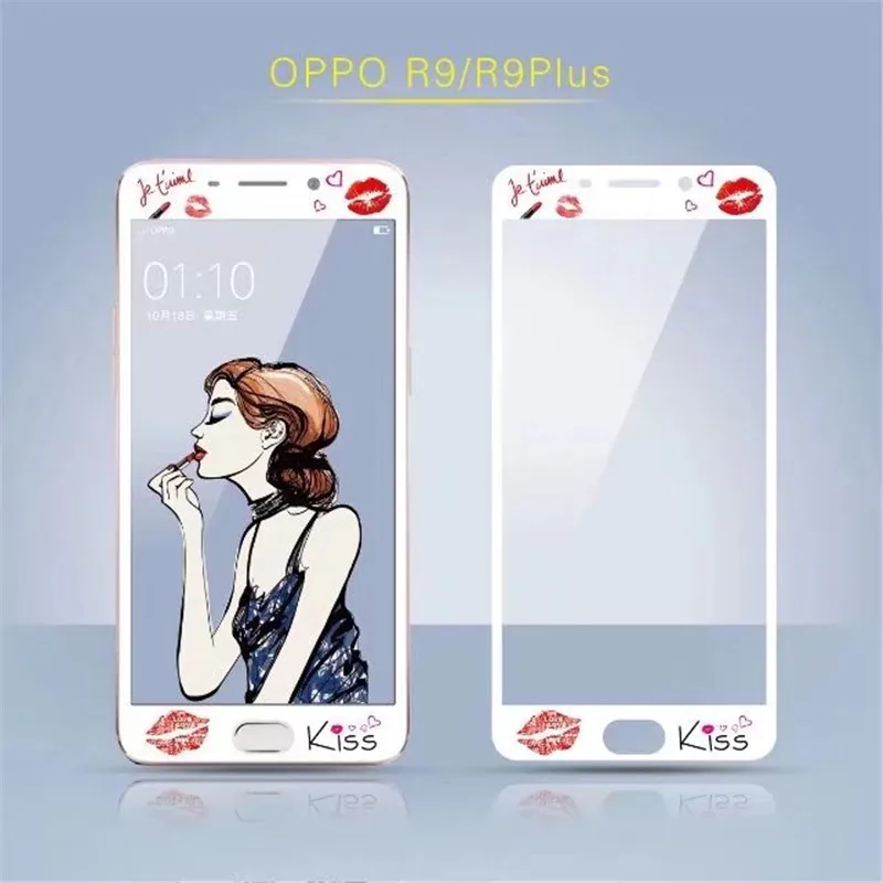 Screen Protector for OPPO R9s Ultra-thin Full Coverage Fiber protector Plus Cartoon Matte Front Free Ship | Мобильные телефоны и