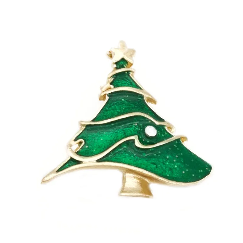 Брошь в виде дерева с эмалью лося 3 шт./компл.| |