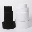 XUNZHE белого и черного цвета на каблуках высотой 5 м плоская эластичная лента аксессуары для пошива одежды нейлоновая лента швейная фурнитура ширина 2 см, 3 см 4 см 5 см 6 см