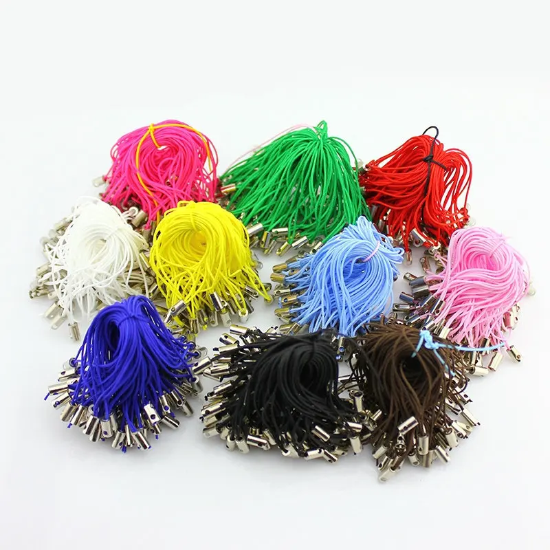 Correas de cord&oacute;n para tel&eacute;fono m&oacute;vil, 800 piezas, colores mezclados, sin cierres de langosta, venta al por mayor-0