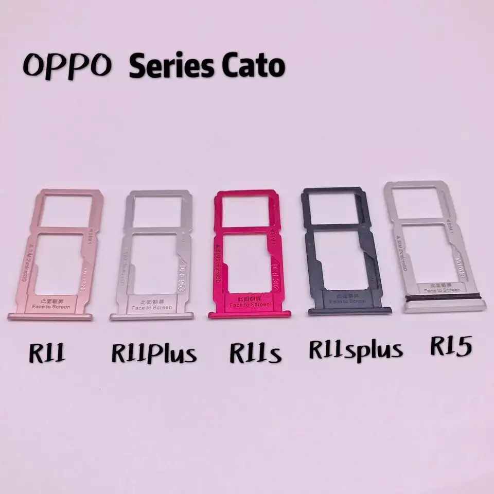 

OPPO R11 R11plus R11S R11SP R15 R17 Micro SIM SD TF Card Slot Tray Adapter Holder Reader Socket PCB Board Replacement Eject Pin