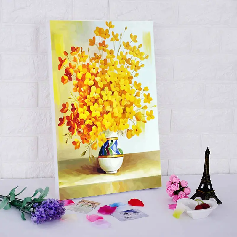 

modular painting Still life flowers digital picture by numbers wall art canvas diy oil painting home decor for living room