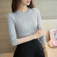 women sweater pullover 2020 new autumn winter green red black gray tops women knitted pullovers long sleeve shirt female brand