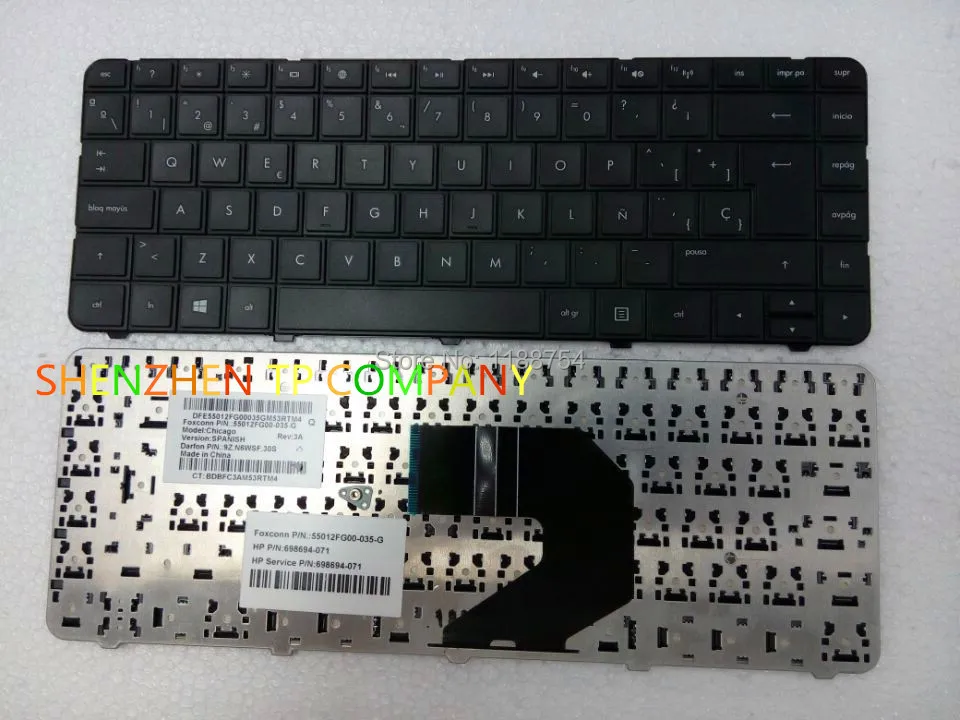 Новая клавиатура SP для ноутбука HP Pavilion G4 G43 1000 G6 G6S G6T G6X CQ43 100 CQ57 G57 430 630 черная