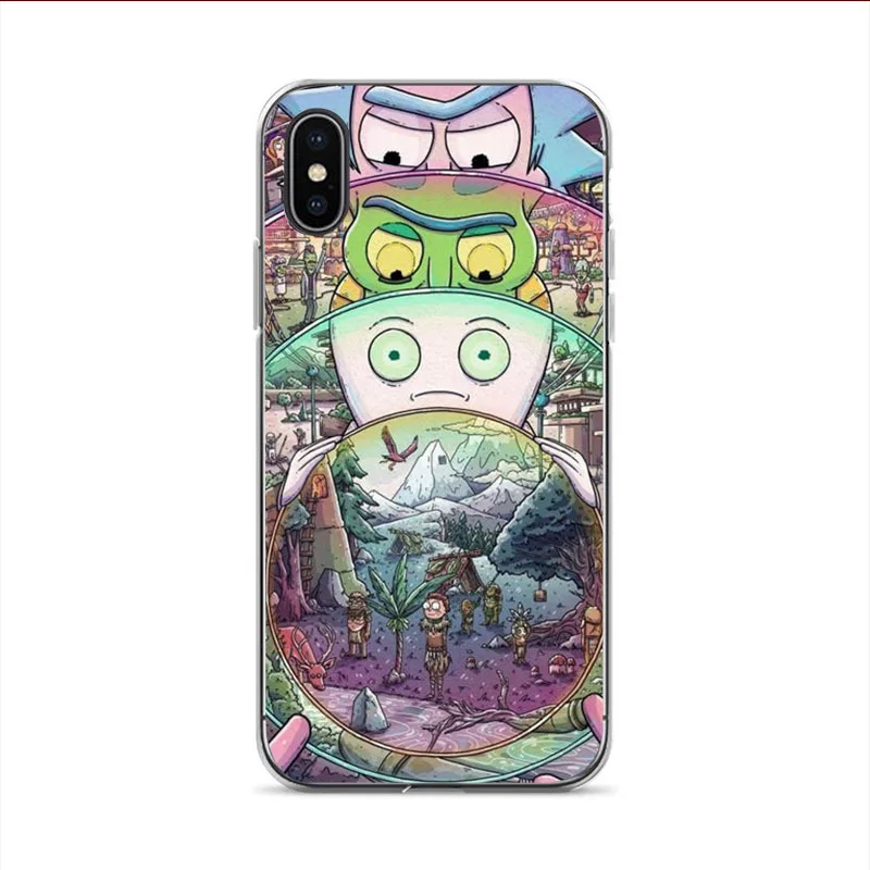 2 IMIDO family Love Рик и Морти funda мягкий пластиковый чехол для Apple iPhone X 6 6plus 6s 5 5S 7 8plus xr xs xsmax чехол - Цвет: 2