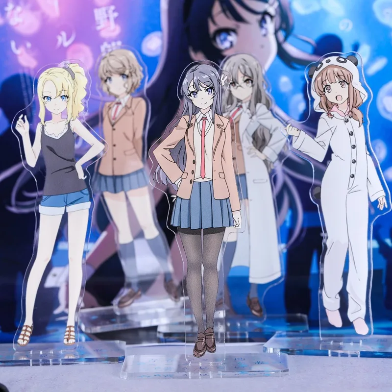 Аниме Seishun Buta Yarou wa Bunny Girl Senpai no Yume wo Minai Mai Sakurajima фигурки акриловые украшения значок