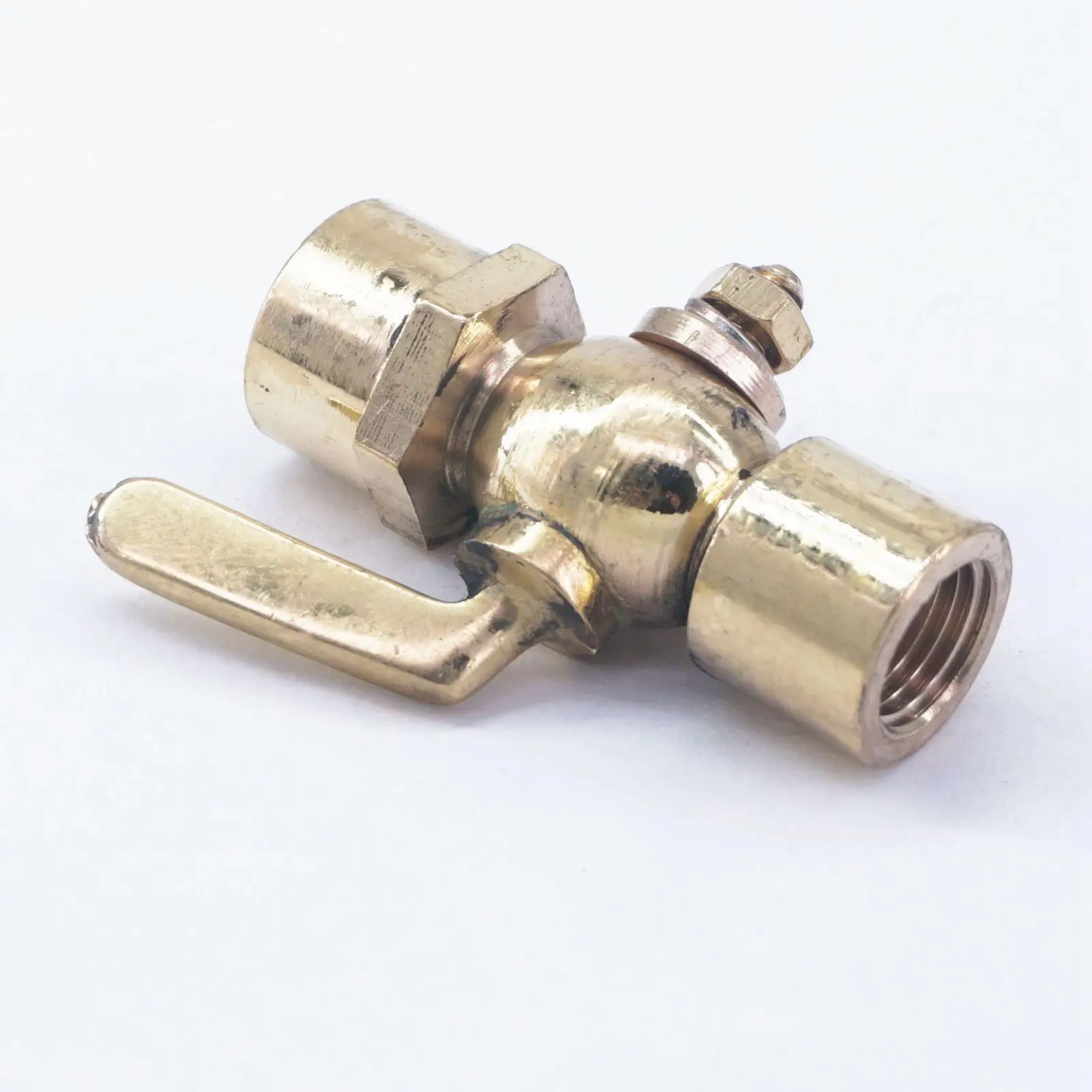 Латунный сливной клапан petcock запорный 1/4 &quotBSP Female до 1/4&quot BSP thread для топлива газа