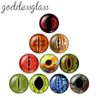 Новые яркие зрачок 10 шт. 12 мм18 мм20 мм25 мм кабошоны круглые фото стекло кабошон демо с плоской задней частью, украшения своими руками, ZB0500