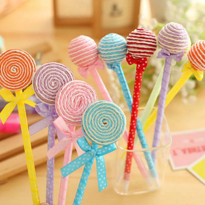 12 шт./лот милая Шариковая ручка на палочке сувениры вечерние подарки день