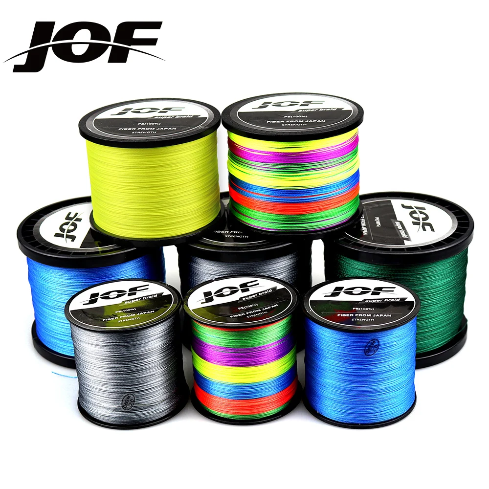 

JOF 9 Strands 8 Strands 1000M 500M 300M PE Braided Fishing Line tresse peche Saltwater Weave