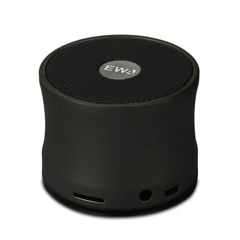 Черный EWA портативный динамик беспроводной Bluetooth подключение для телефона/Tab/PC Поддержка MicroSD карты с мини сабвуфером EWA A109 - Цвет: Черный