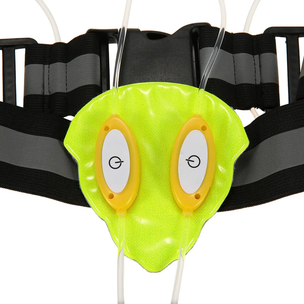 Уличная Беговая велосипедная жилетка со светоотражающим светодиодным стеклом