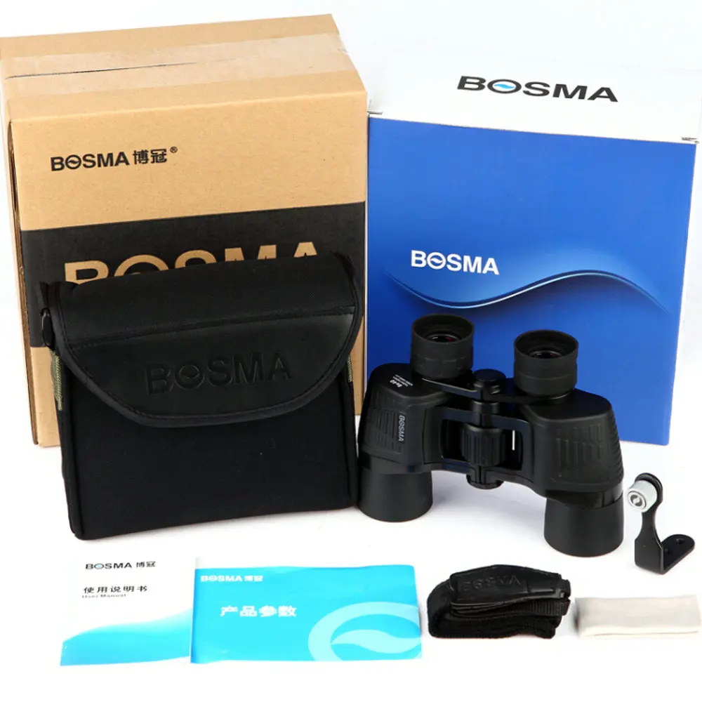 Bosma 8X40 бинокль BAK4 Призма Широкий формат FMC высокого качества промышленный Алюминий сплав ADC12(в том числе 2% медь) тела бинокль