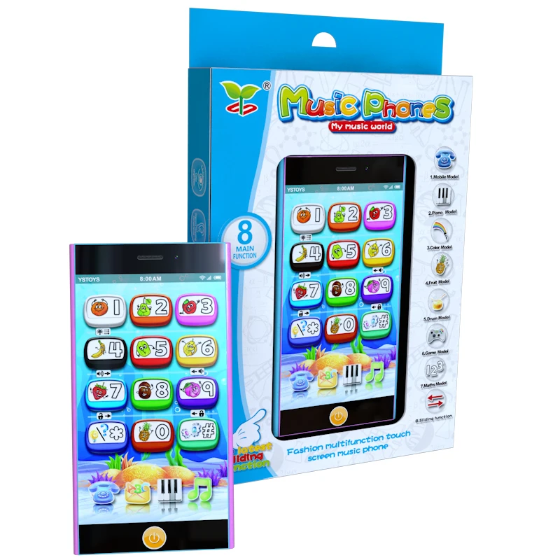 Многофункциональный мобильный телефон игрушки Smart Touch Экран обучающаяся машина