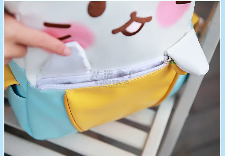 Милый холщовый рюкзак Banana meow, мягкая сумка на плечо для девочек, повседневный рюкзак с банановым котом в стиле Лолиты