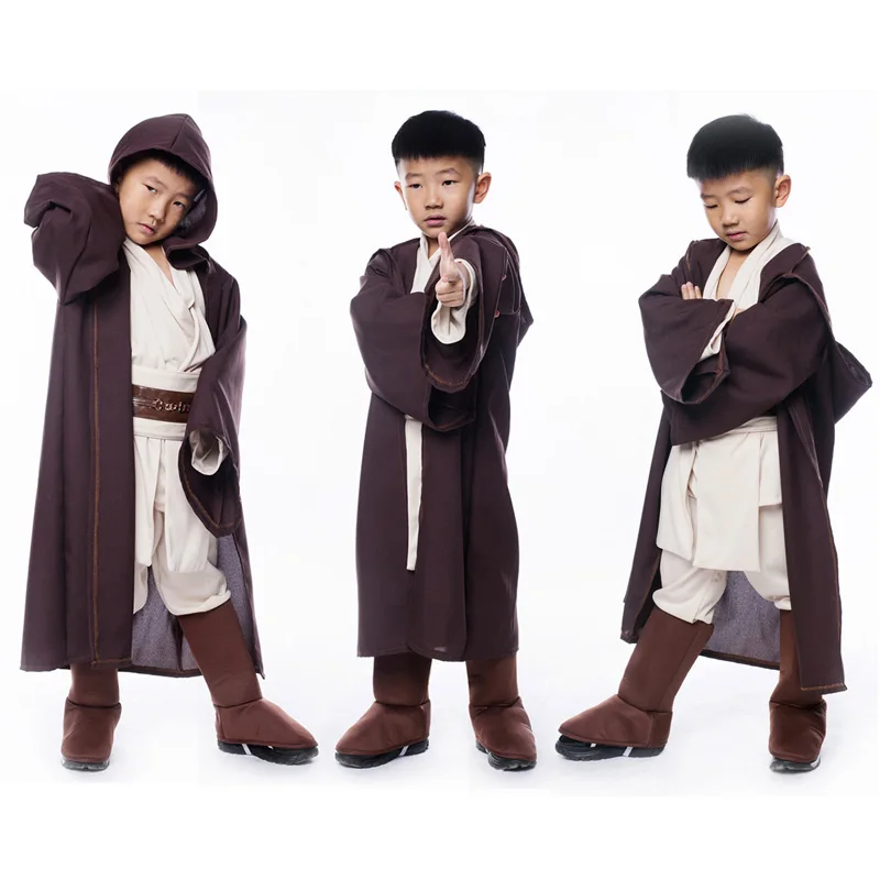 Звездные войны Obi Wan Kenobi рыцарь джедай карнавальный костюм наряд Детский на