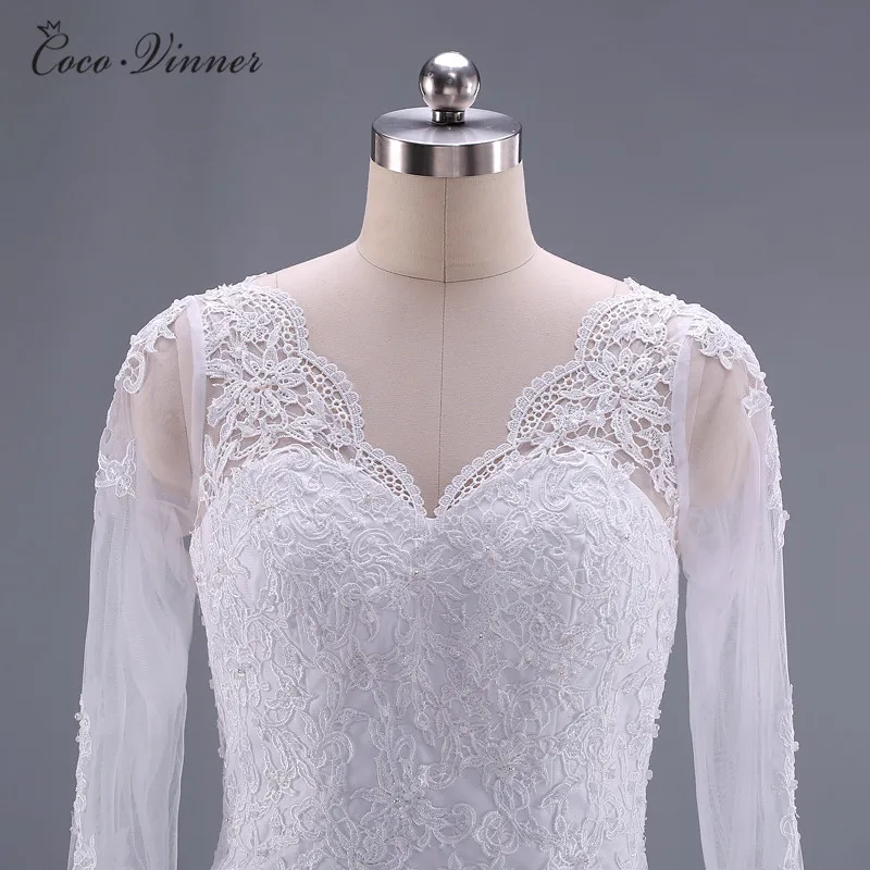 Vestido De Noiva Винтаж детское платье силуэта русалка свадебное с длинными рукавами