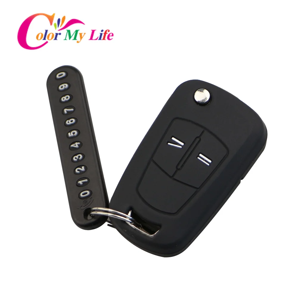 2 кнопки автомобильный раскладной дистанционный Складной чехол для ключей