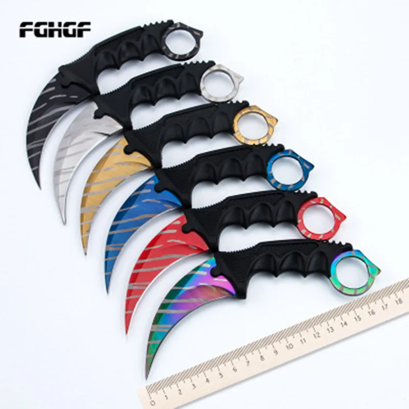 Взрывные Модели CSGO counter-Karambit knife фиксированное лезвие lore тактический охотничий