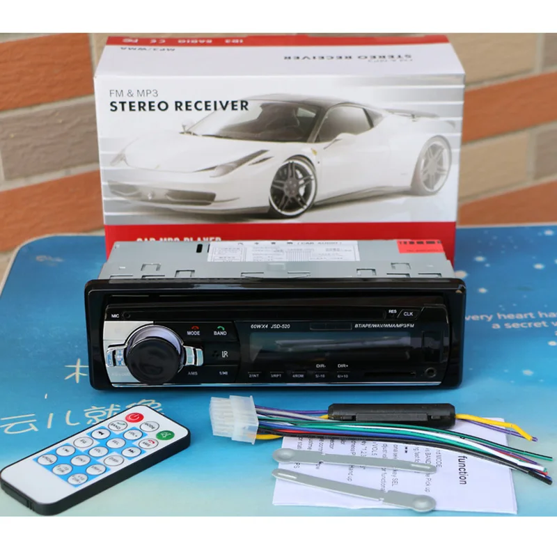 Горячая 12V Bluetooth Стерео FM Радио MP3 аудио плеер 5V зарядное устройство USB SD AUX Авто
