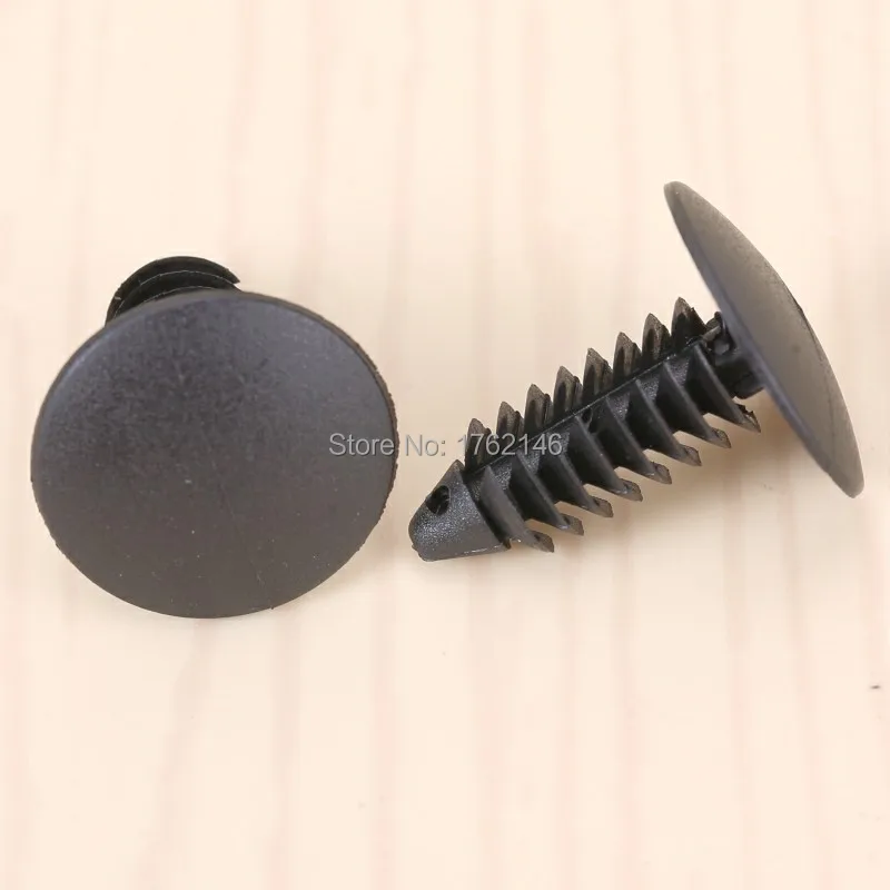 500 шт. высокое качество черный нейлоновый зажим с заклепками крепеж 8 мм отверстие