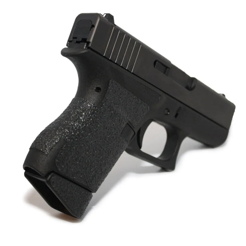 Резиновая текстурная обмотка на заказ для Glock 43 43X48 Пистолетная рамка для ружья клейкая лента 9 мм ручка удлинитель журнал Нескользящая лента