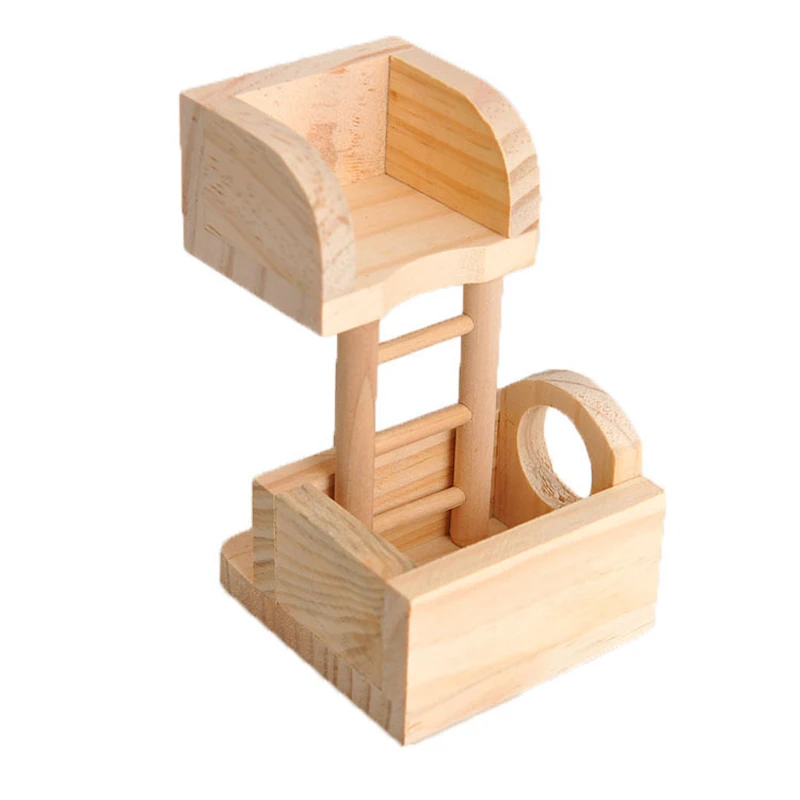 1 шт. забавная маленькая игрушка из сосны для здоровья животных хомяк смотровая